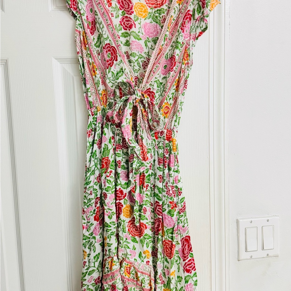 Vibrant Floral Midi Dress